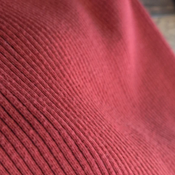 Reference Point Ribbed Orange/Coral Turtleneck Fitted Sweater M            M671 - Picture 9 of 9